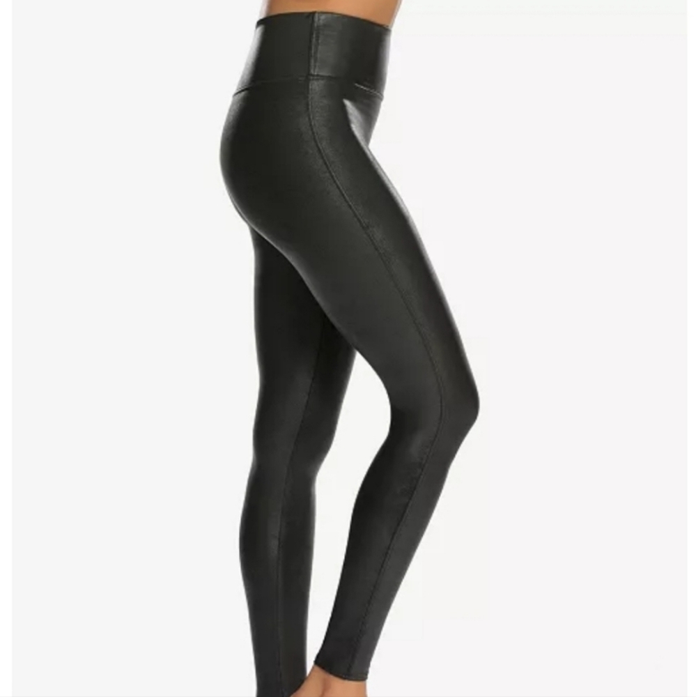 NEW! Spanx Faux Leather Leggings Size XLP